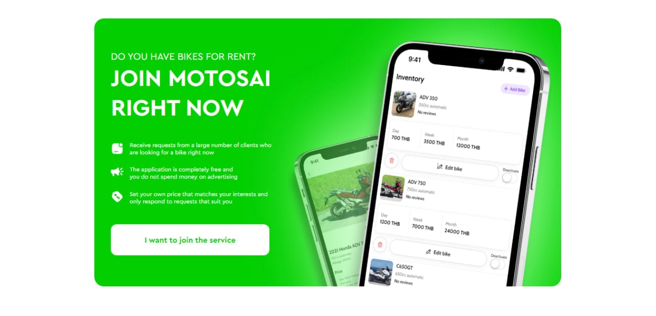 Motosai website