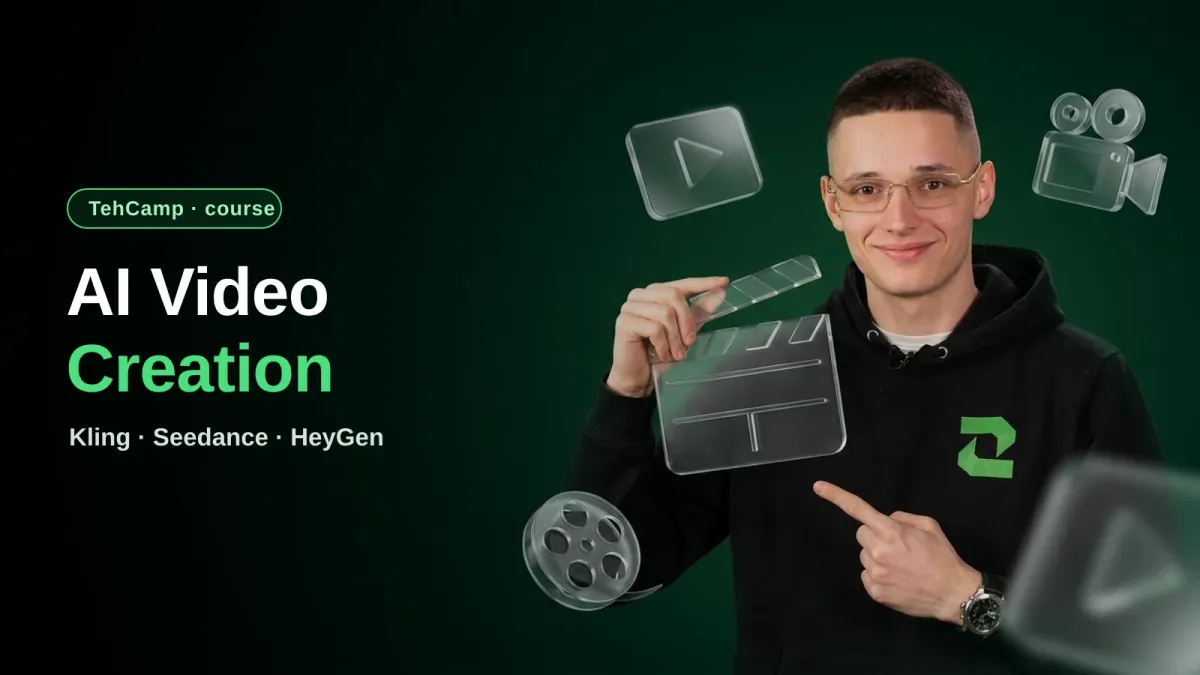 Course "AI Video: Kling, Seedance, HeyGen and Talking Avatars" — Zerocoder Academy