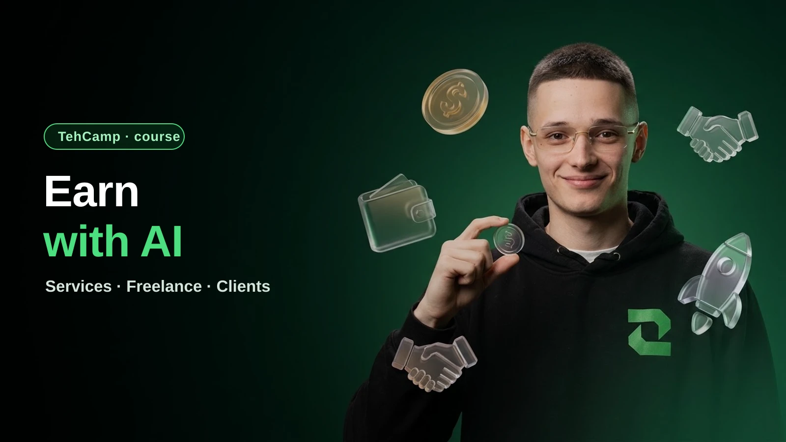 Course "Earning with AI: Services, Freelance and First Clients" — Zerocoder Academy