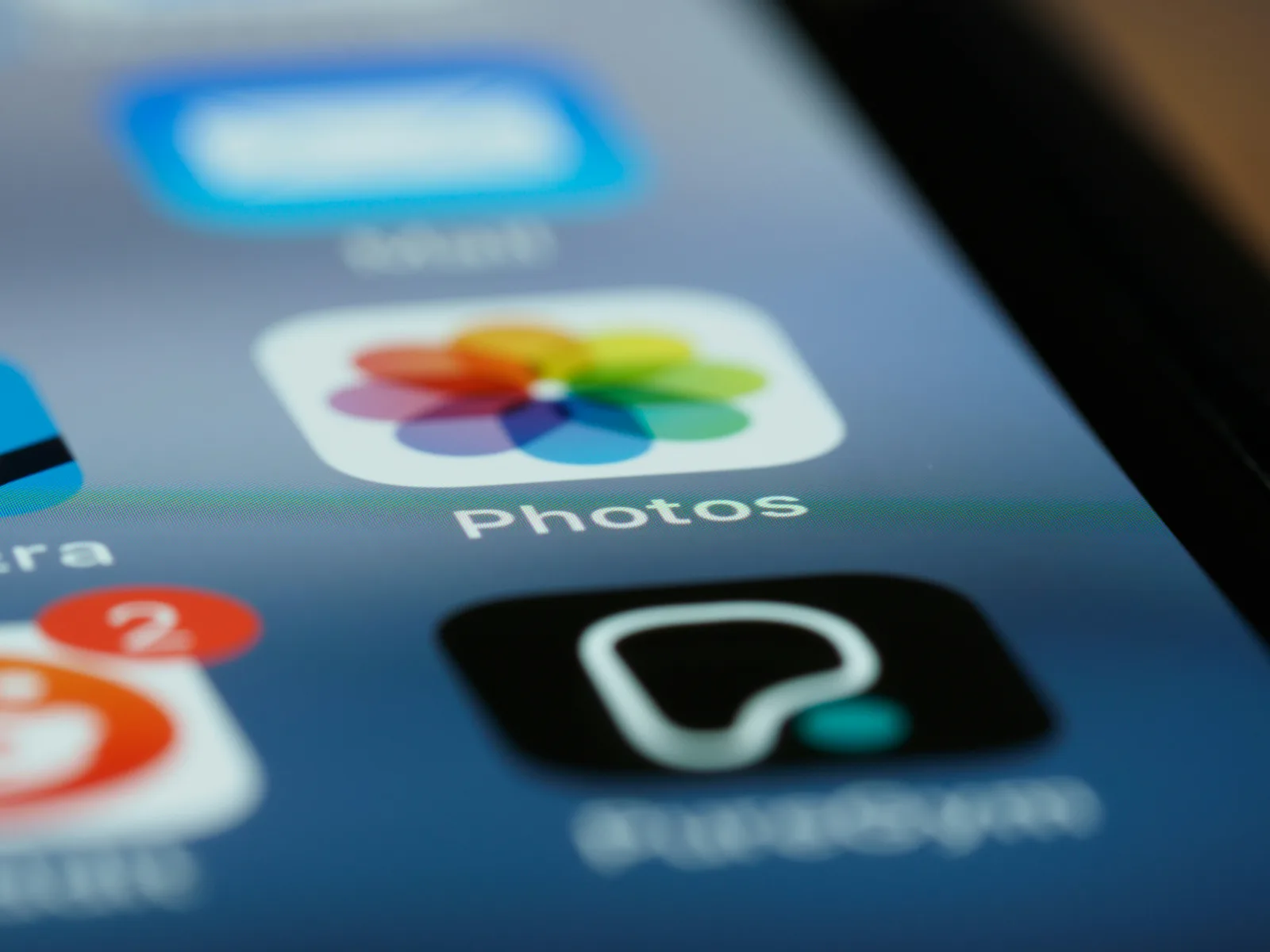iphone, iphone x, ios, home screen, close up, pixels, retina, smartphone, icon, ios 14, icon, screen, phone, app, apps, bokeh, close focus, technology, 