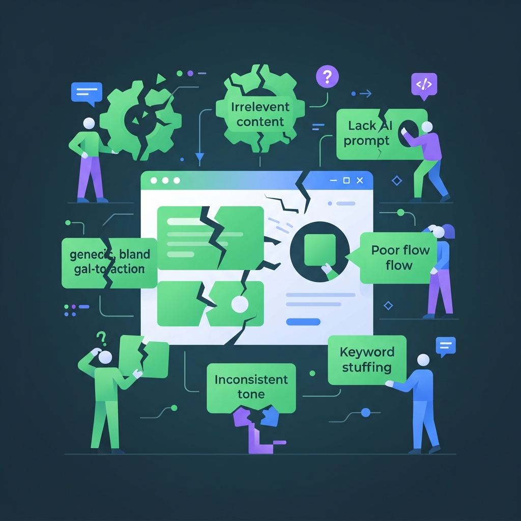 13. Seven mistakes that make AI landing copy underperform