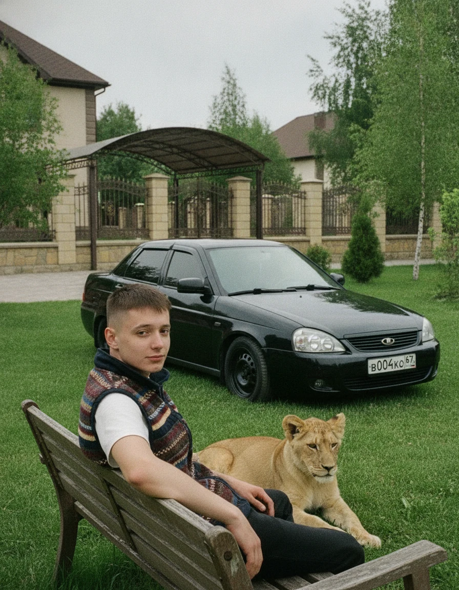 Создай гиперреалистичное фото, используя лицо парня с референса без изменений внешности и черт лица, 100% сходство.…