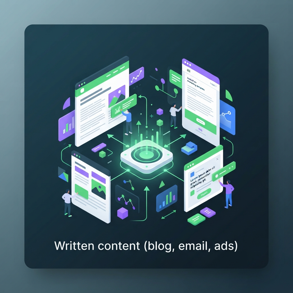 Written content (blog, email, ads)