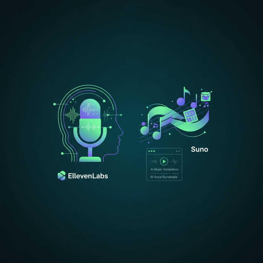 Голос и музыка: ElevenLabs, Suno