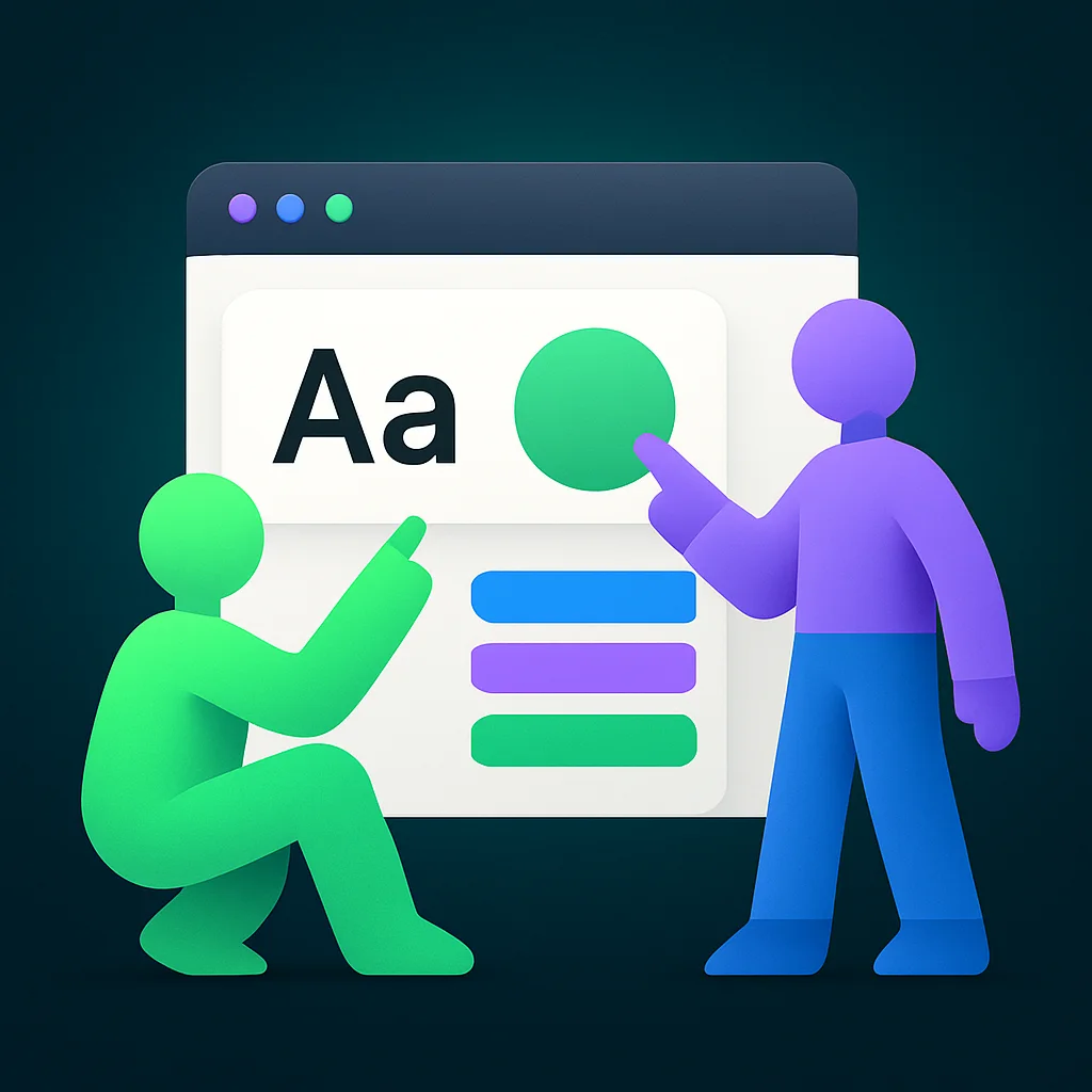 Discover any fonts and colors with every tab