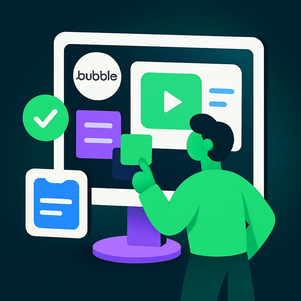 Bubble is one of the best ways to build apps without code