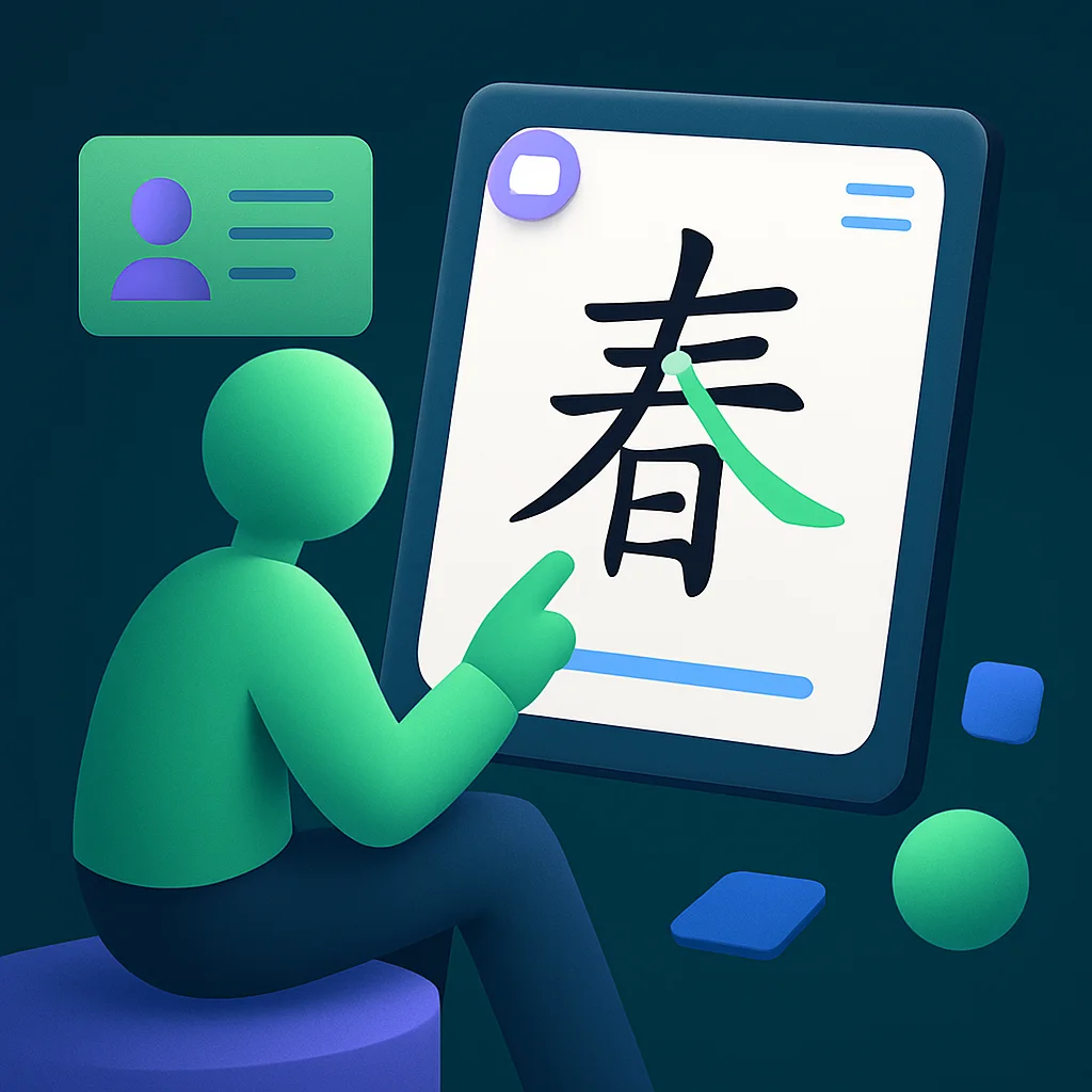 анимация Hanzi Writer