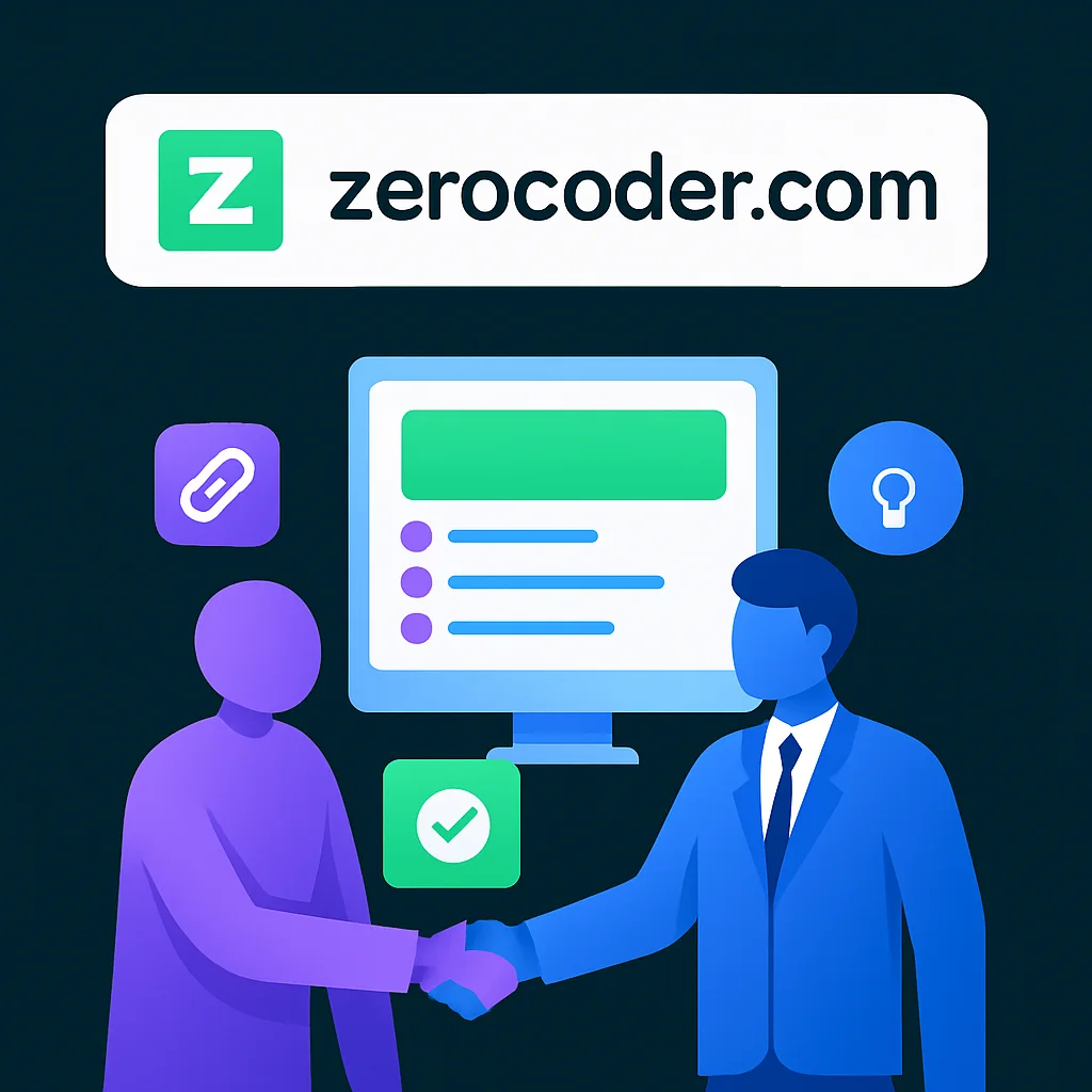 Zerocoder Banner For Partnership