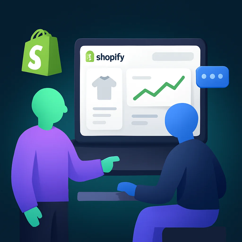 Интерфейс Shopify